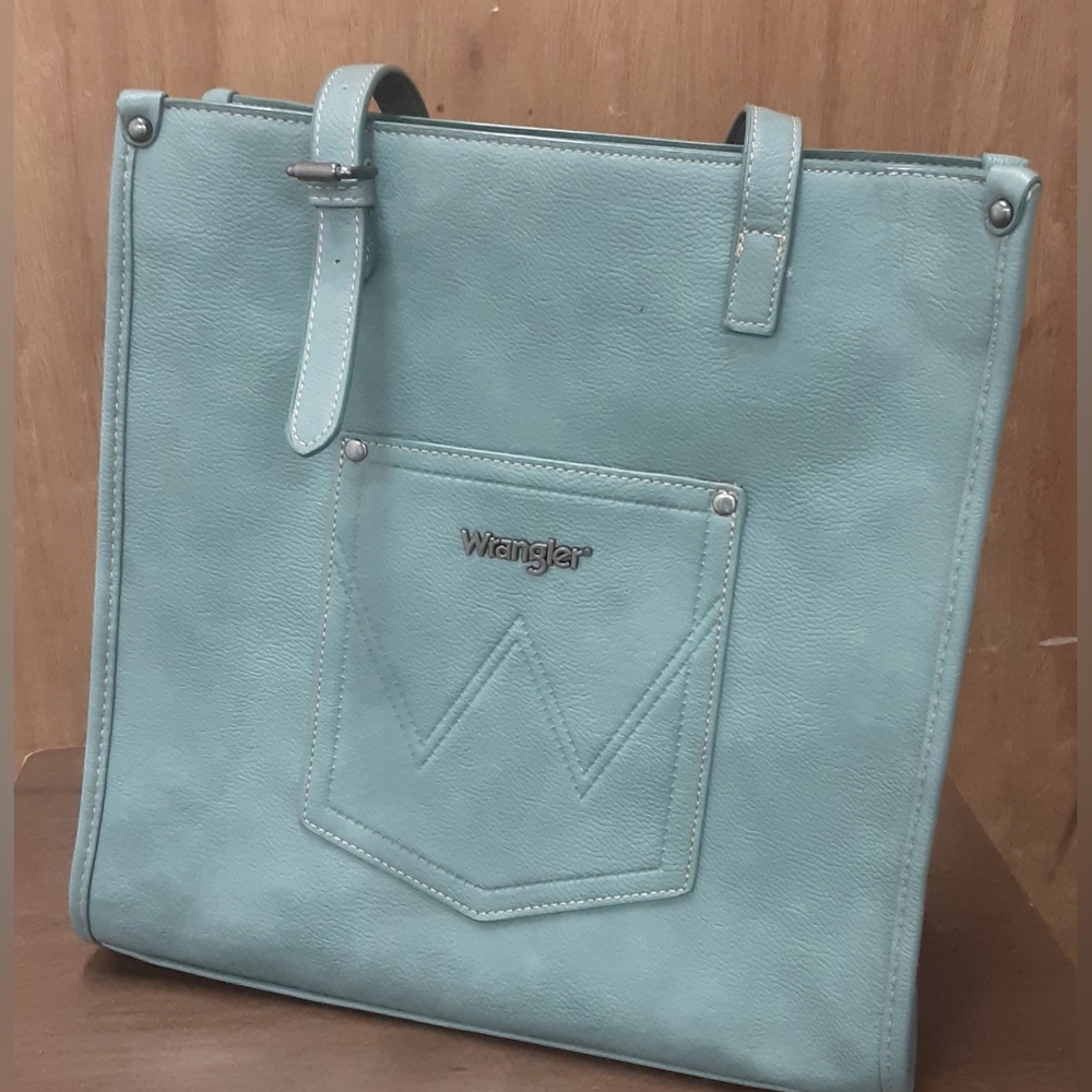 EUC!!! Wrangler Turquoise Patterned Women's Bag - Picture 2 of 5